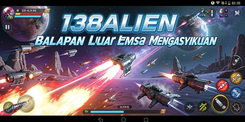 Tampilan gameplay luar angkasa yang mendebarkan di 138ALIEN.