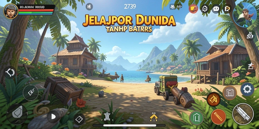 Screenshot dari gameplay menarik di Open World 2739