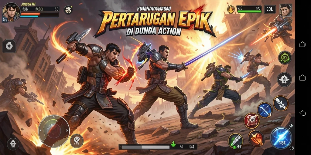 Tampilan aksi seru dalam pertarungan di 33L.