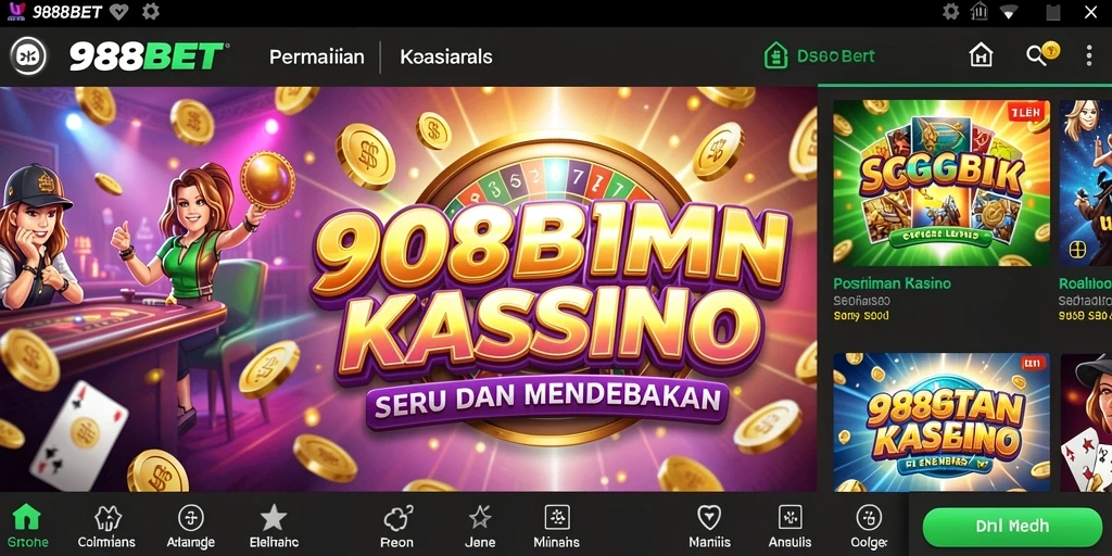 Screenshot gameplay Kasino menampilkan keseruan bermain 988BET.