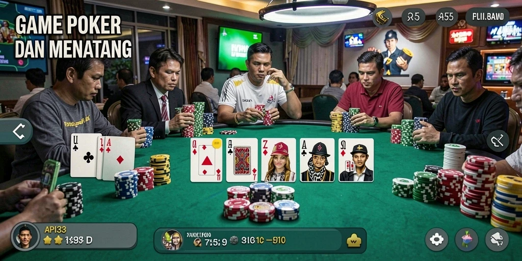 Tangkapan layar gameplay Poker API33 yang menarik dan menghibur.