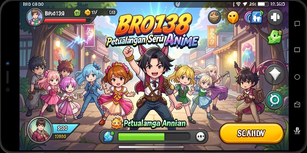 Tampilan gameplay BRO138 yang menakjubkan dalam dunia Anime.