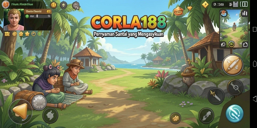 Tampilan gameplay CORLA188 yang menyenangkan dan penuh warna.