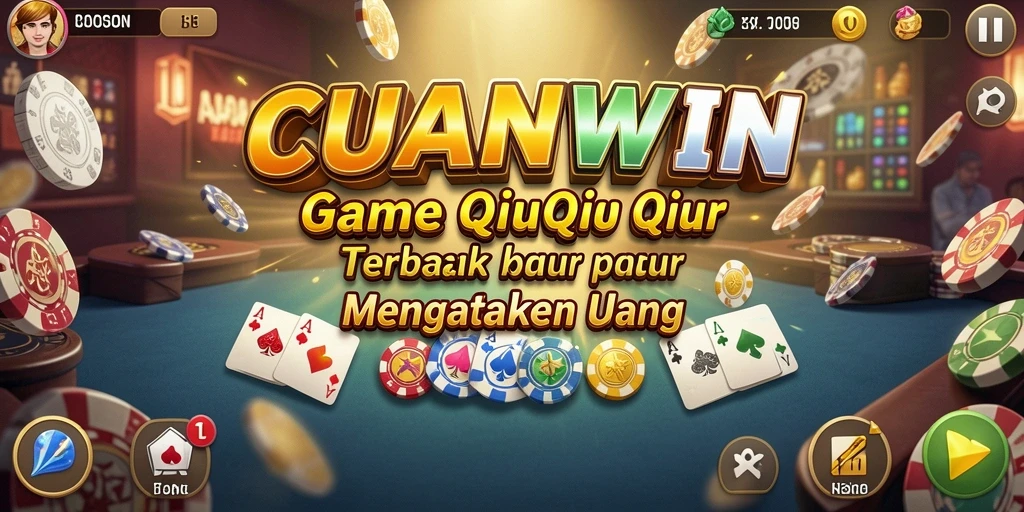 Screenshot CUANWIN menunjukkan momen seru dalam permainan QiuQiu.