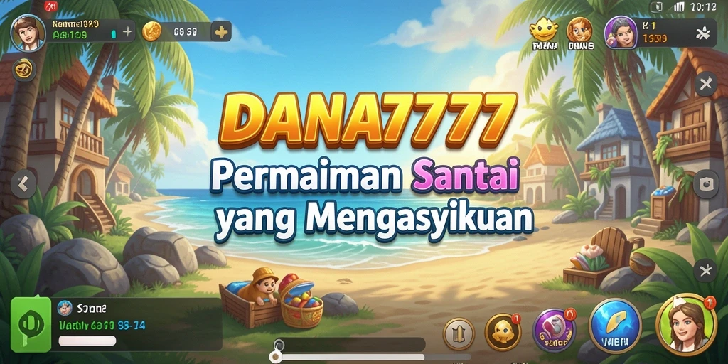 Tangkapan layar utama DANA777 menampilkan gameplay yang seru dan santai.