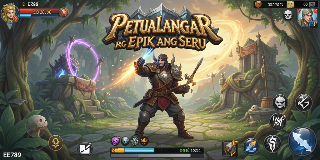 Tampilan gameplay EE789 yang penuh aksi dan eksplorasi.