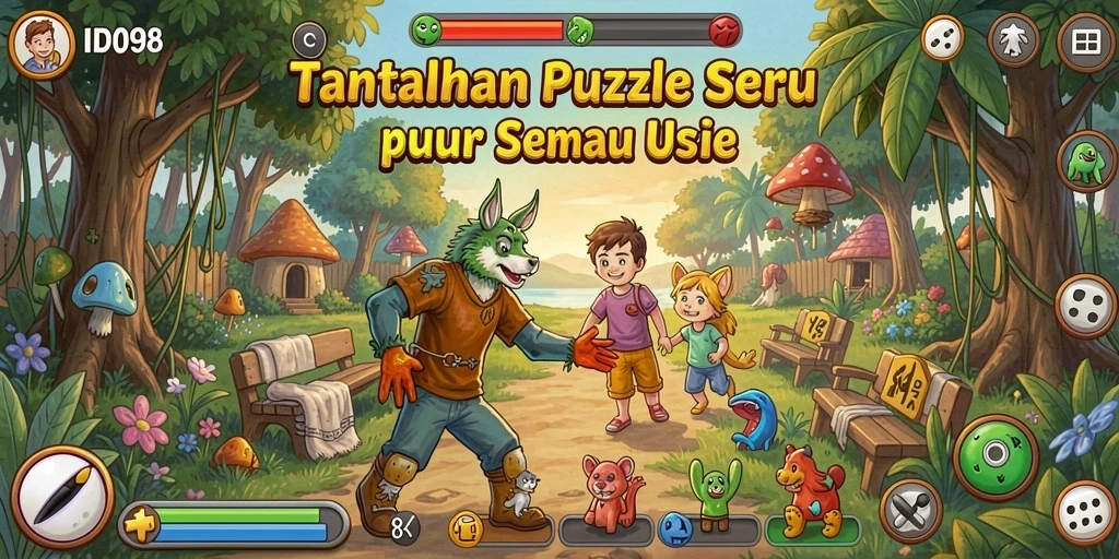 Tampilan gameplay menarik dan menantang di ID098.