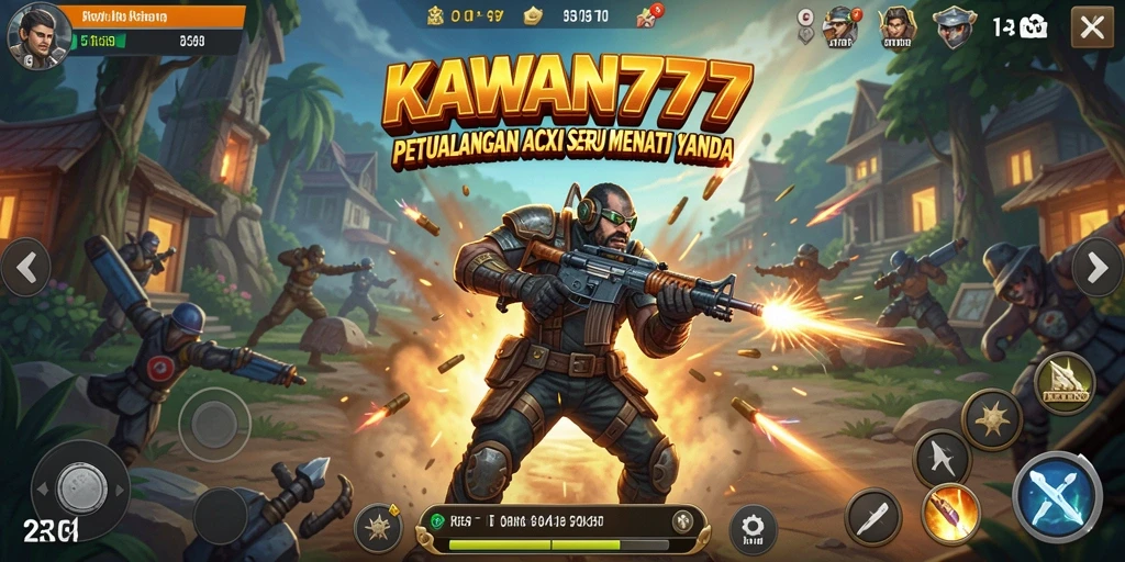 Tampilan gameplay KAWAN777 yang menegangkan dan mengasyikkan.