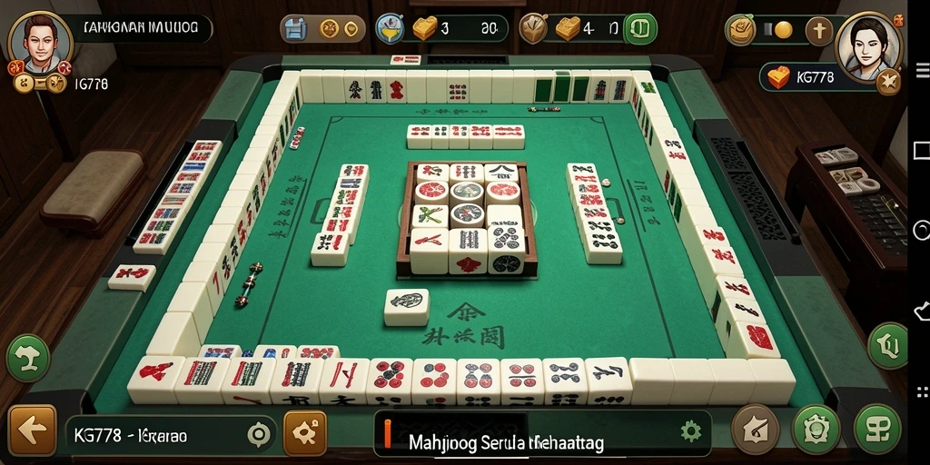 Tampilan gameplay Mahjong yang menawan di KG778.