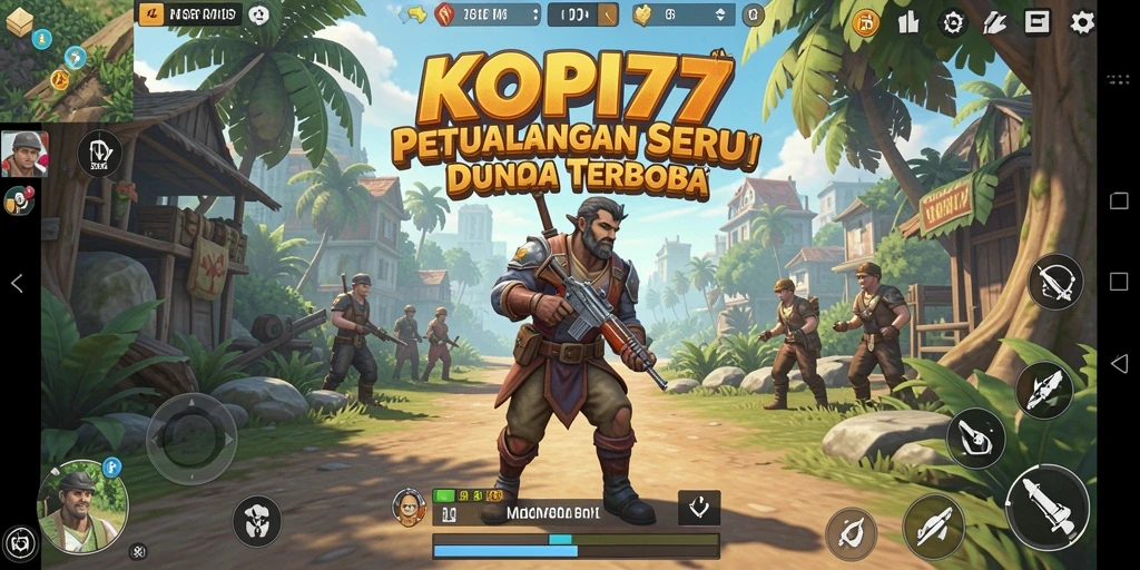Gameplay KOPI77 menampilkan eksplorasi dunia terbuka yang dinamis.