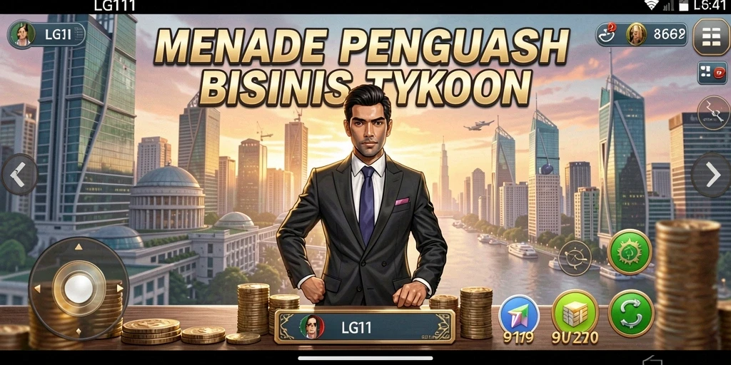 Tampilan gameplay LG111 yang menarik dan interaktif dalam membangun bisnis.