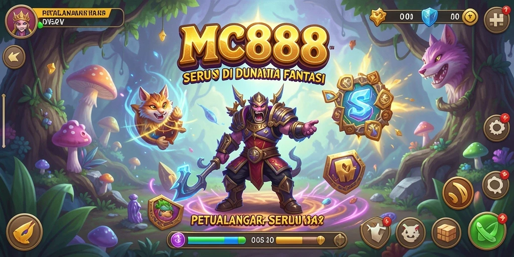 Screenshot menampilkan karakter utama dalam petualangan epik.