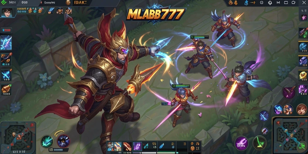 Tampilan seru pertarungan tim dalam MLBB777.