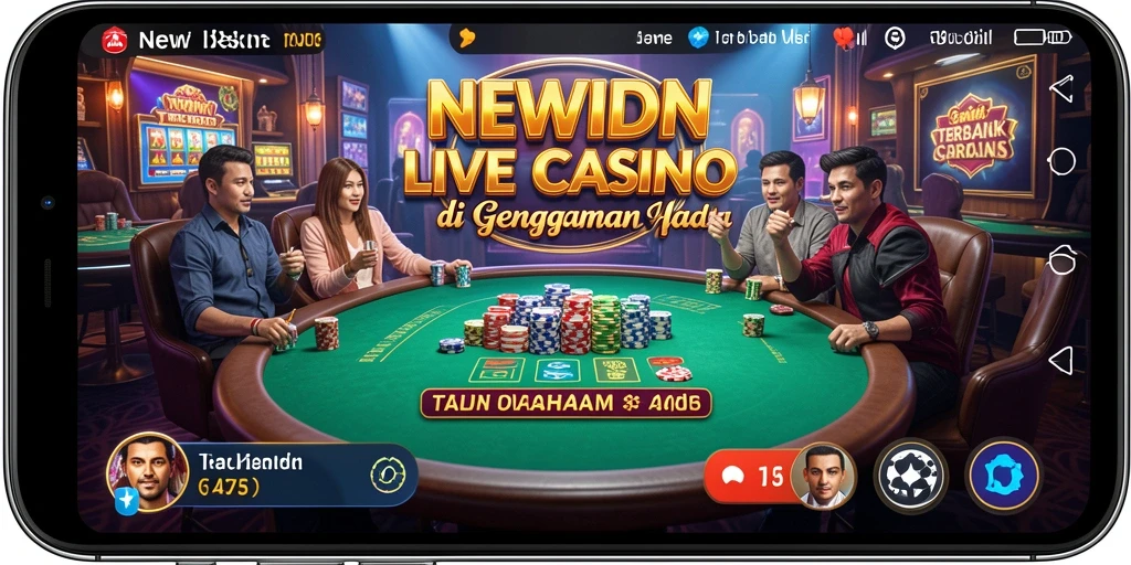 Tampilan menarik gameplay Live Casino di NEWIDN.