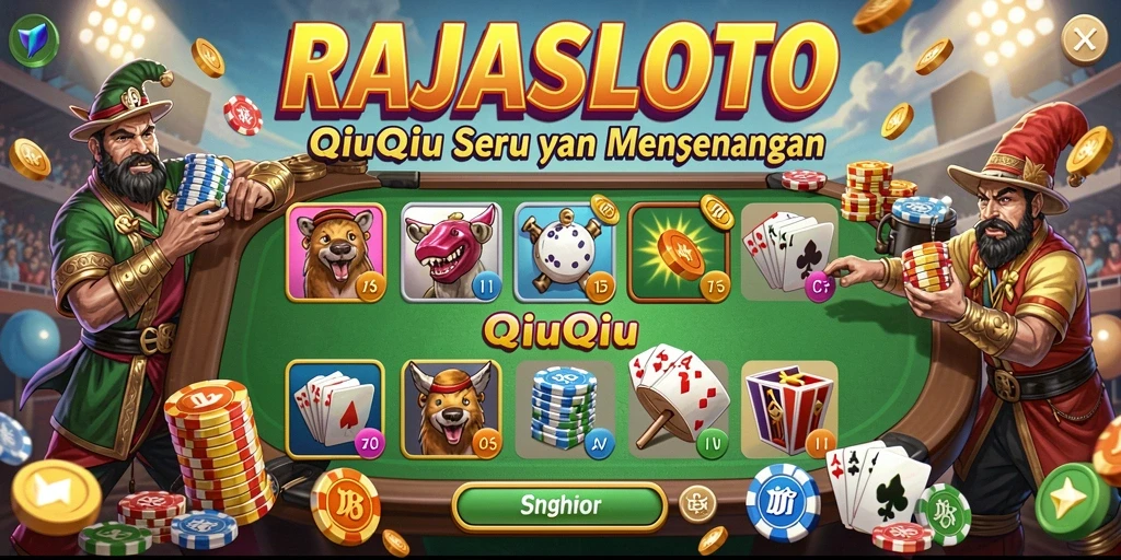Tampilan permainan QiuQiu yang menarik di RAJASLOTO.