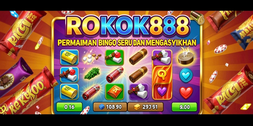 Tampilan gameplay Bingo seru di ROKOK88 dengan fitur menarik.