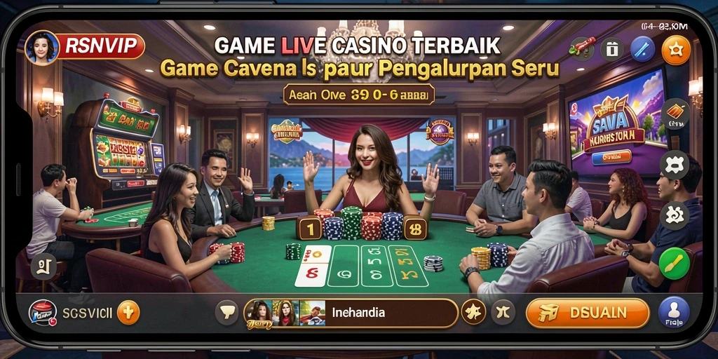 Tampilan permainan langsung yang mendebarkan di RSNVIP.