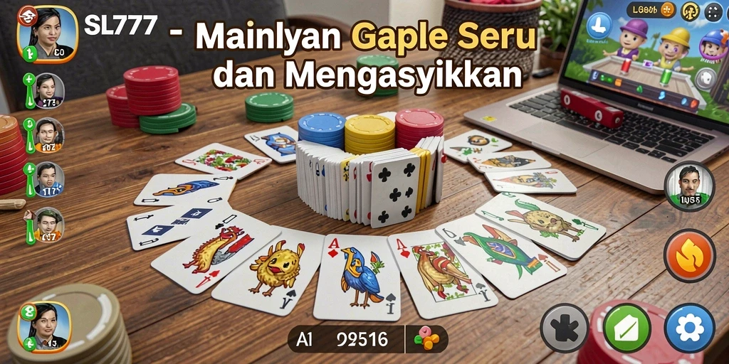 Tampilan menarik dari gameplay Gaple di SL777.