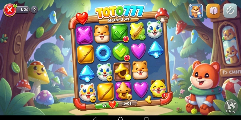 Tampilan gameplay TOTO777 yang berwarna-warni dan menarik.