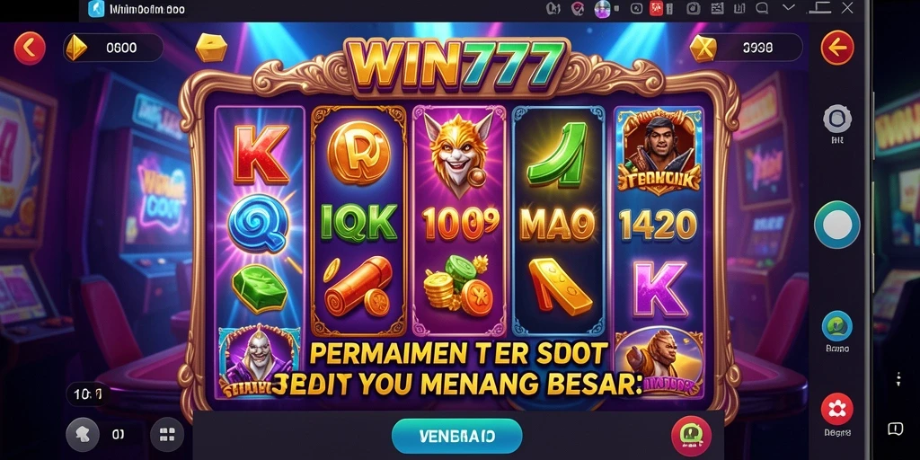 Tampilan gameplay Slot WIN777 yang menarik dan penuh warna.