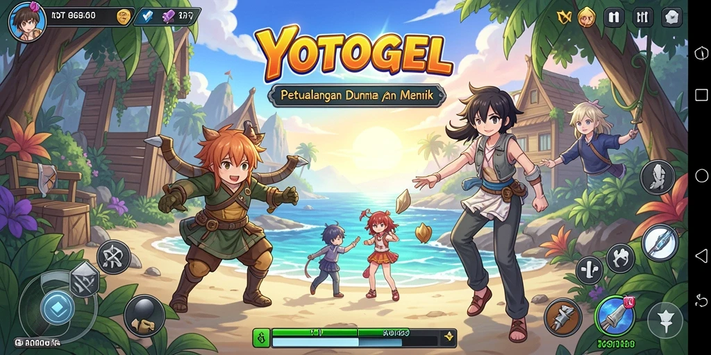 Tampilan menarik dari gameplay YOTOGEL dengan karakter anime.